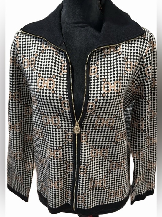 Anne Klein Sweaters - Anne Klein Black Multi Sweater Jacket Cardigan